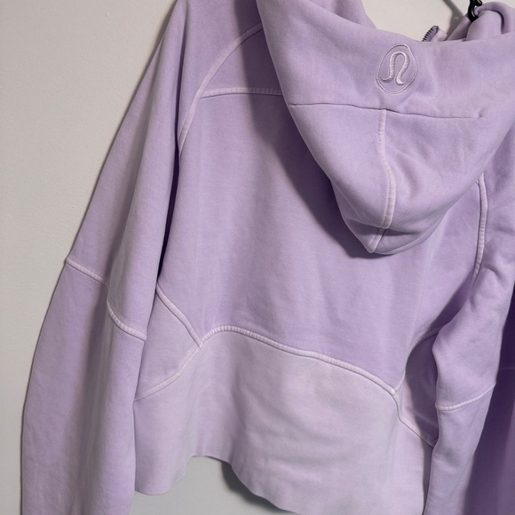 🆕 Lululemon Scuba Oversized Half Zip Hoodie Dye - Mineral Dye Purple Cosmos - Picture 8 of 9